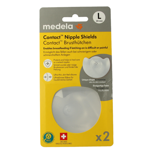 Medela Contact tepelhoedjes maat L 1 Paar