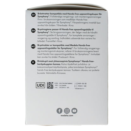 Medela Handsfree borstschild Symphony 21mm 1.00 Stuks