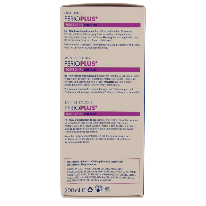 Curaprox Perio plus forte CHX 0.20 200 Milliliter