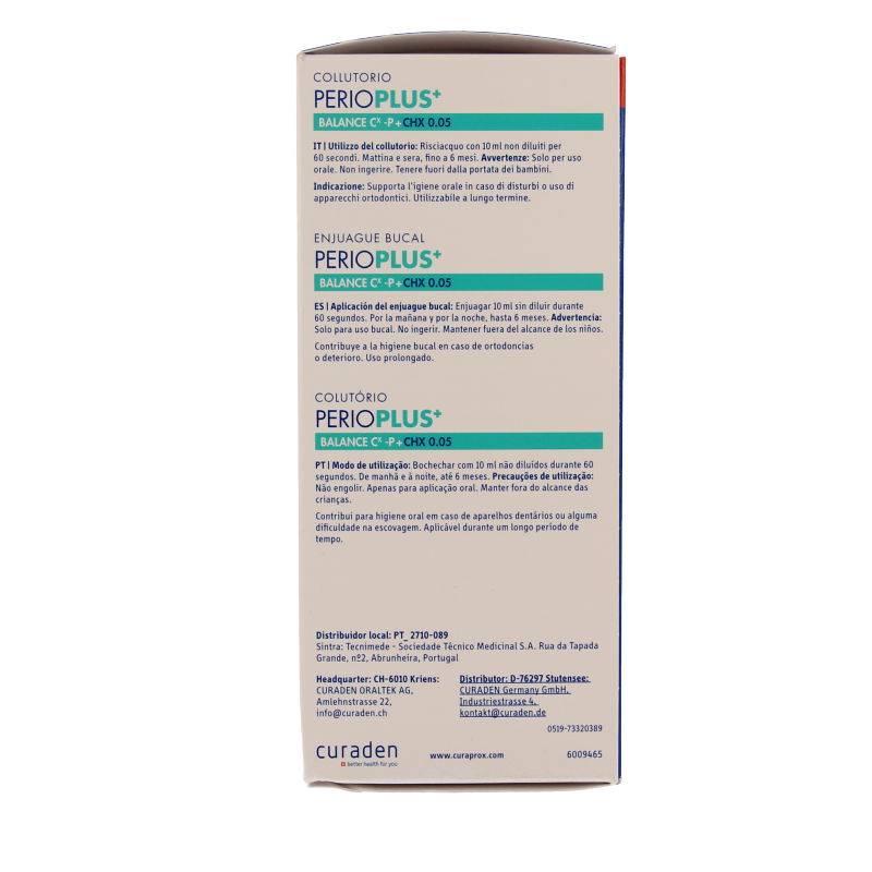 Curaprox Perio plus balance CHX 0.05 200 Milliliter