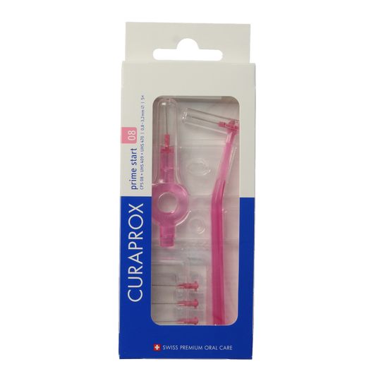 Curaprox Prime start rager 08 roze 3.2 mm 5 Stuks