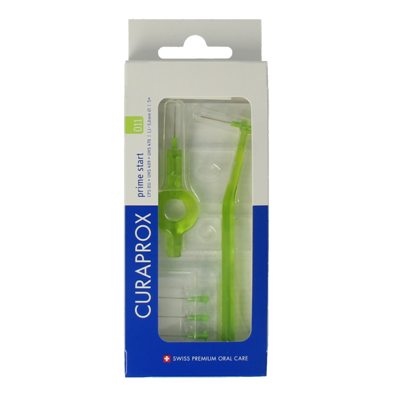 Curaprox Prime start rager 11 licht groen 5.0 mm 5 Stuks