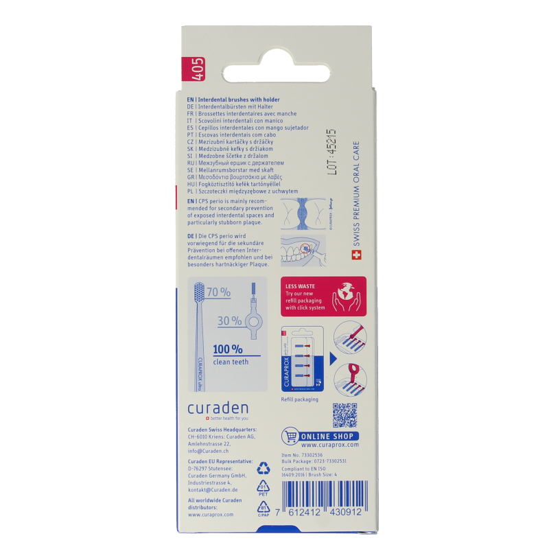 Curaprox Perio start 405 pink 5 Stuks