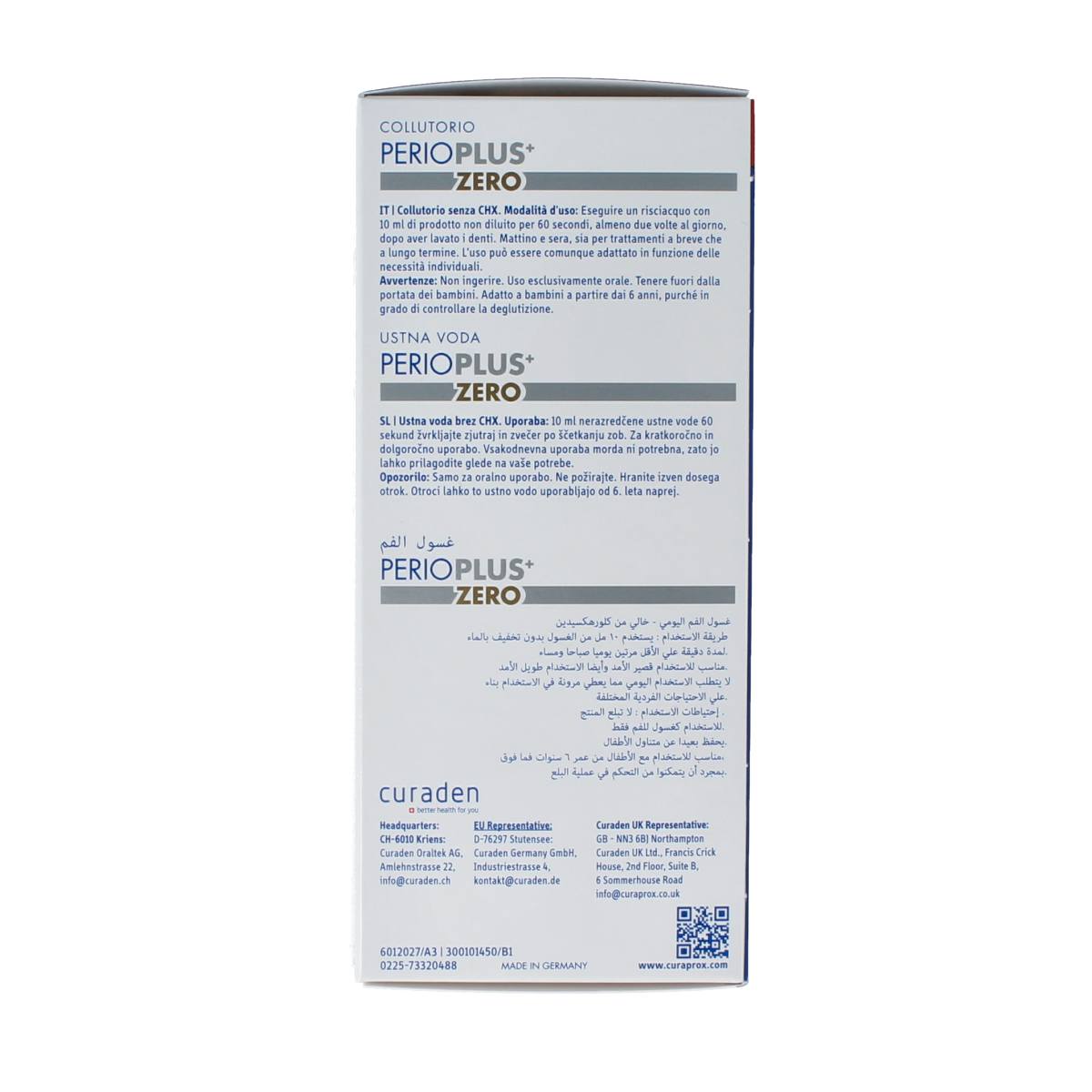 Curaprox Perio plus+ zero CHX 0.00 mondspoeling 200.00 Milliliter