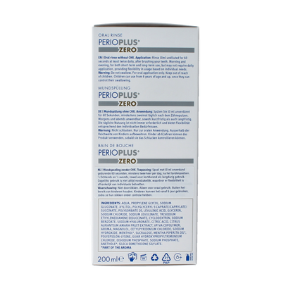 Curaprox Perio plus+ zero CHX 0.00 mondspoeling 200.00 Milliliter