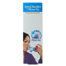Diversen Aerochamber + flow VU mondstuk blauw 1.00 Stuks