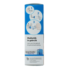 Diversen Aerochamber + flow VU mondstuk blauw 1.00 Stuks