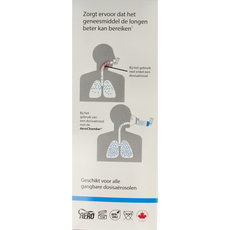Diversen Aerochamber plus flower VU+ volwassen masker 1 Stuks