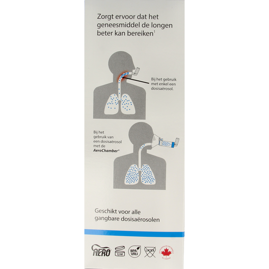 Diversen Aerochamber plus flower VU+ volwassen masker 1 Stuks