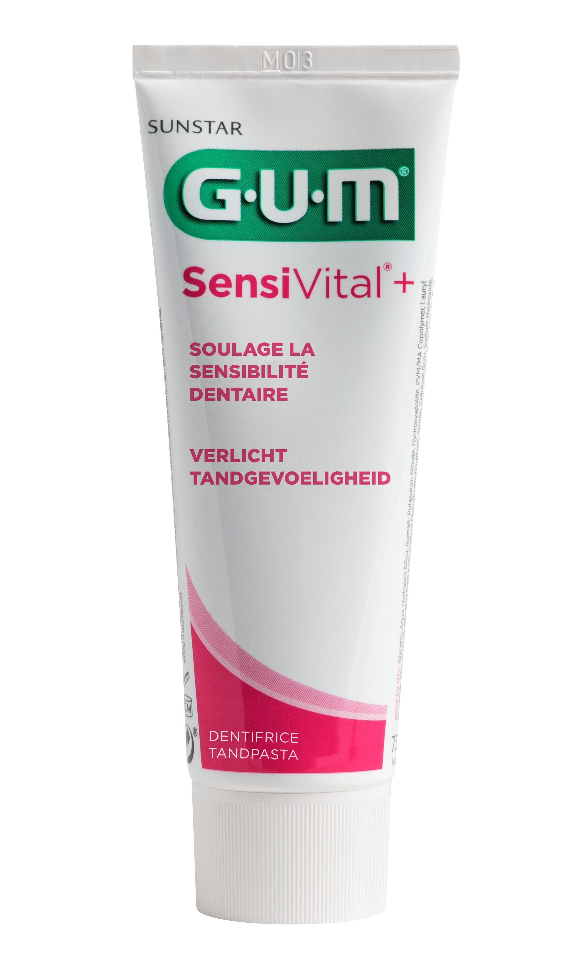 GUM Sensivital+ tandpasta 75.00 Milliliter