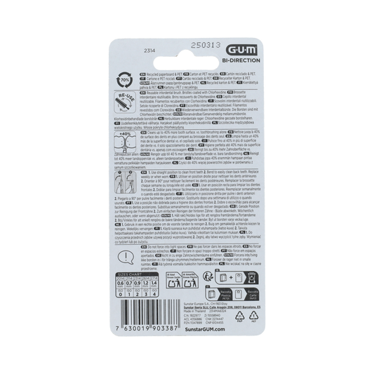 GUM Bi-direction 0.9mm  6.00 Stuks