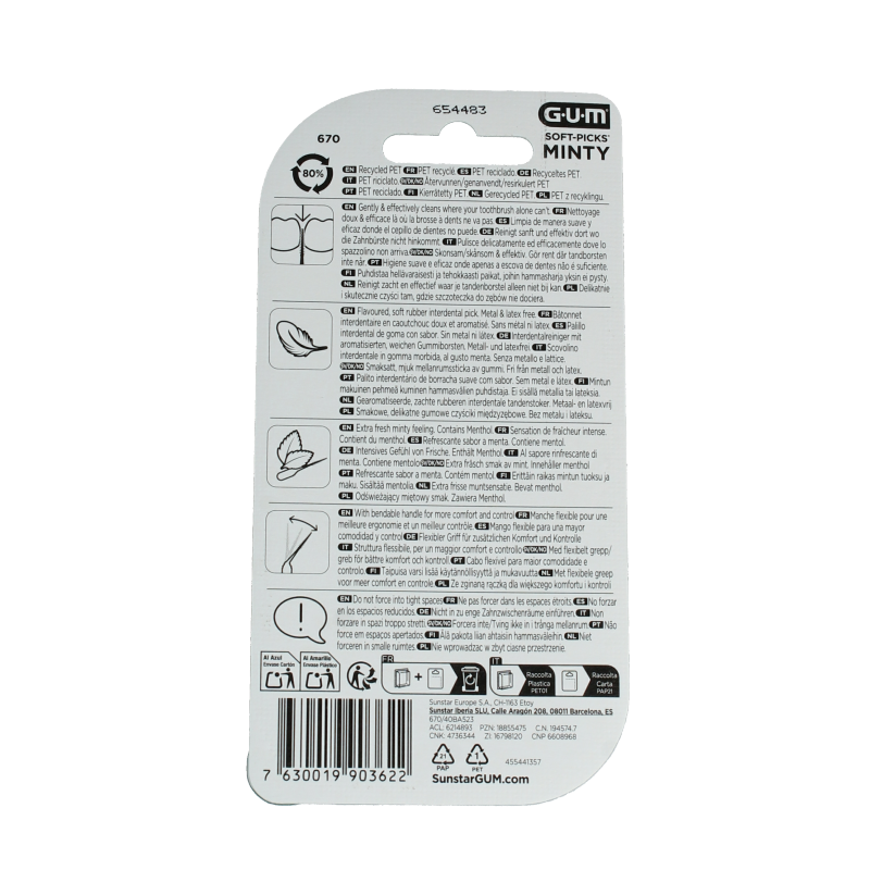 GUM Soft-Picks comfort flex mint medium 40 Stuks