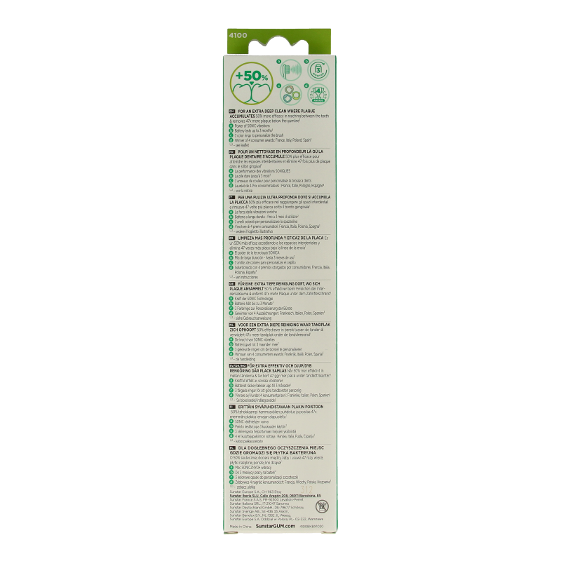 GUM Sonic tandenborstel daily batterij 1 Stuks