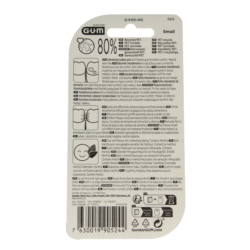 GUM Soft picks comfort flex mint small 40 Stuks