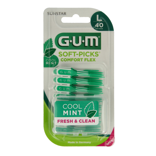 GUM Soft picks comfort flex mint large 40 Stuks