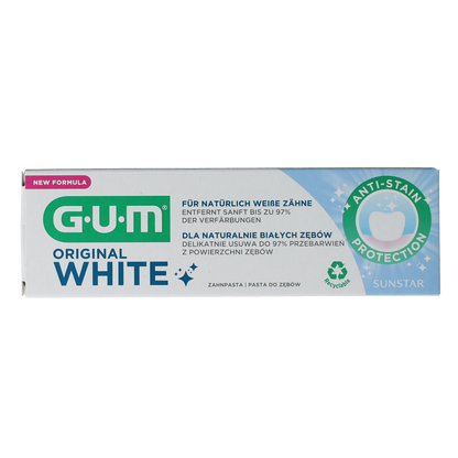 GUM Tandpasta white original 75.00 Milliliter