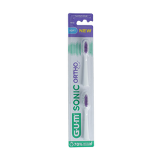 GUM Sonic ortho batterij tandenborstel refill 1.00 Stuks
