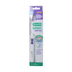 GUM Sonic ortho batterij tandenborstel 1.00 Stuks