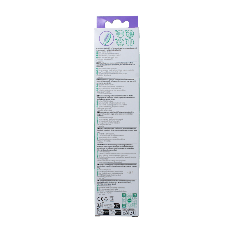 GUM Sonic ortho batterij tandenborstel 1 Stuks