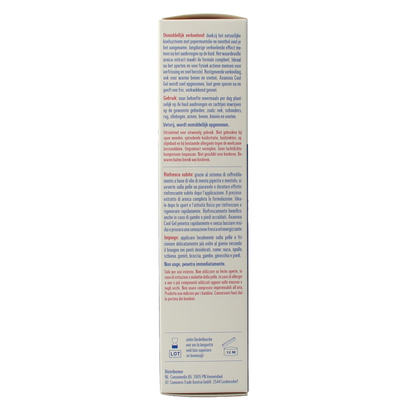 Axanova Cool gel 125 Milliliter