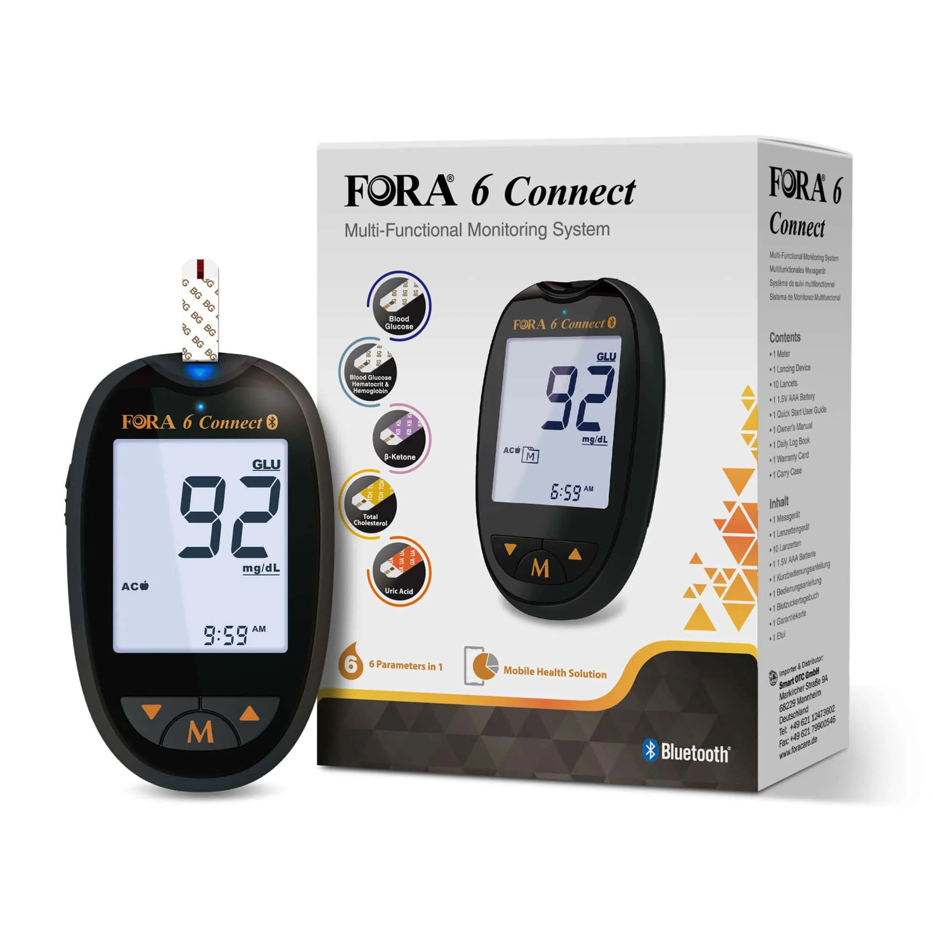 Fora FORA 6 connect meter (mmol/l) 1.00 Stuks