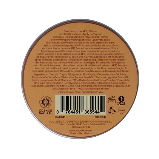 Sol De Ibiza Zonnebrandcreme SPF30 mini bio 30.00 Gram