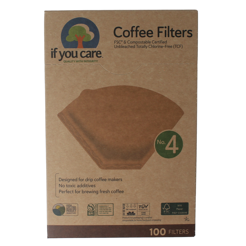 If You Care Koffiefilters no. 4 100.00 Stuks