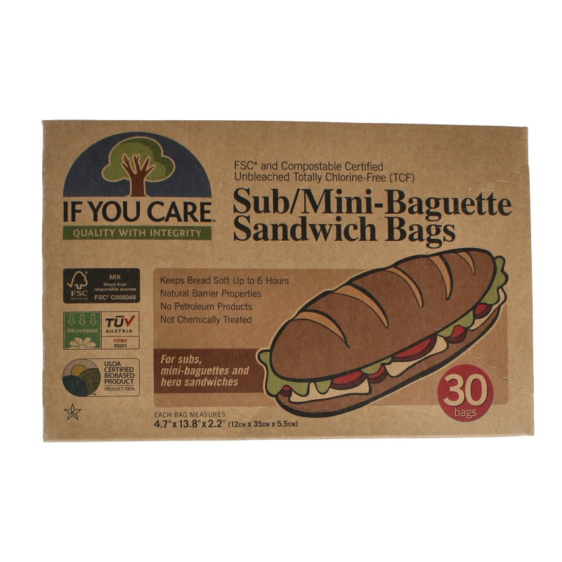 If You Care Mini baguette & sandwich bags 30 Stuks