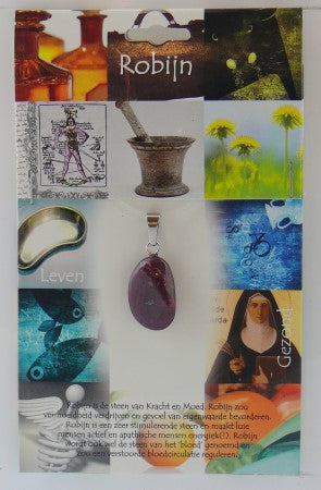 Steengoed Hanger gezondheidssteen robijn  1 Stuks