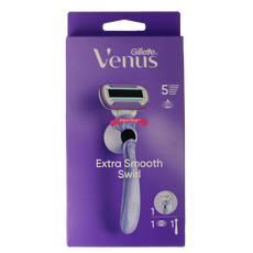 Gillette Venus deluxe smooth swirl razor 1.00 Stuks