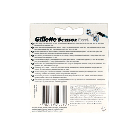 Gillette Sensor excel mesjes 10 Stuks