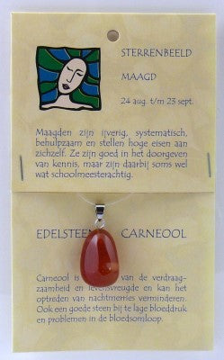 Steengoed Sterrenbeeldsteen hanger maagd 1.00 Stuks