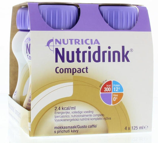 Nutridrink Compact mokka 125ml 4 Stuks