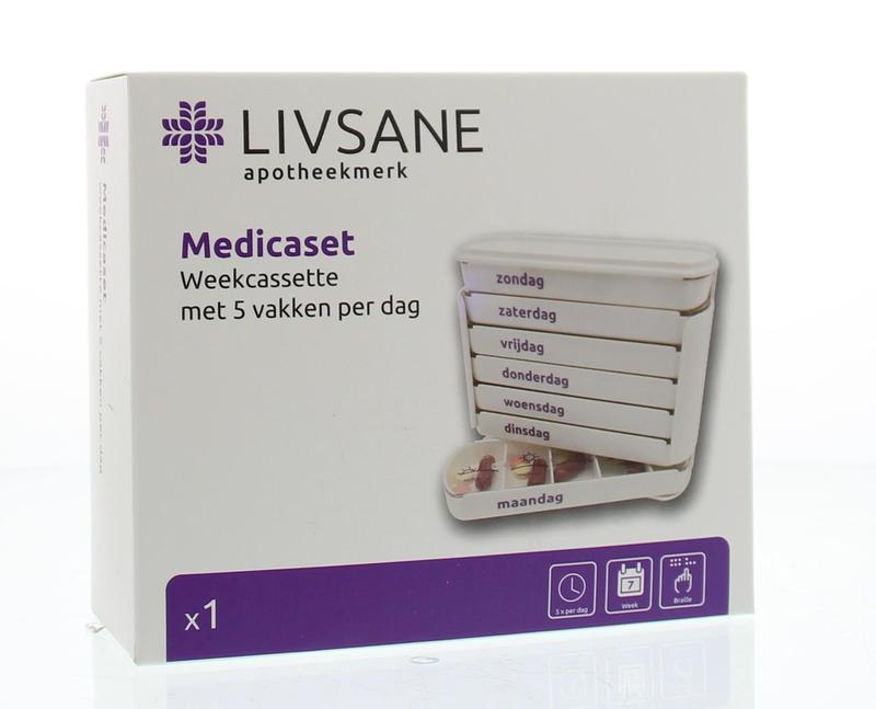 Blockland Medicaset medicijnbox wit 5V braille 1 Stuks