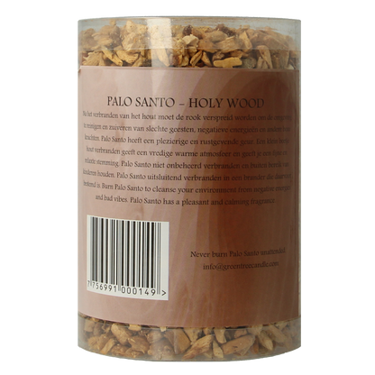 Green Tree Palo santa chips in koker 200.00 Gram
