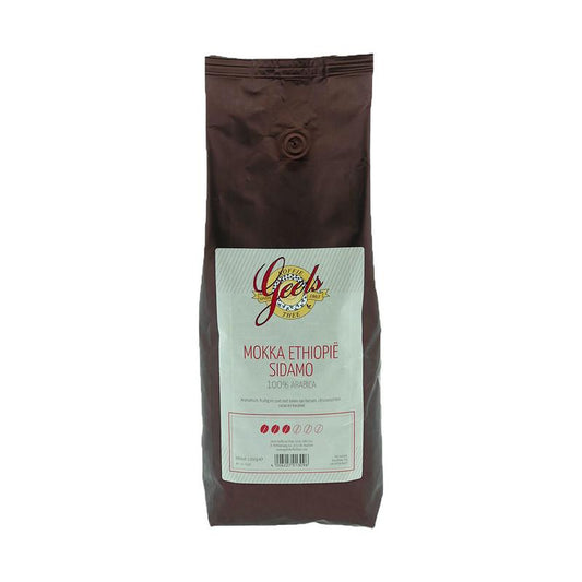 Geels Mokka Ehtiopia sidamo bonen 1 Kilogram