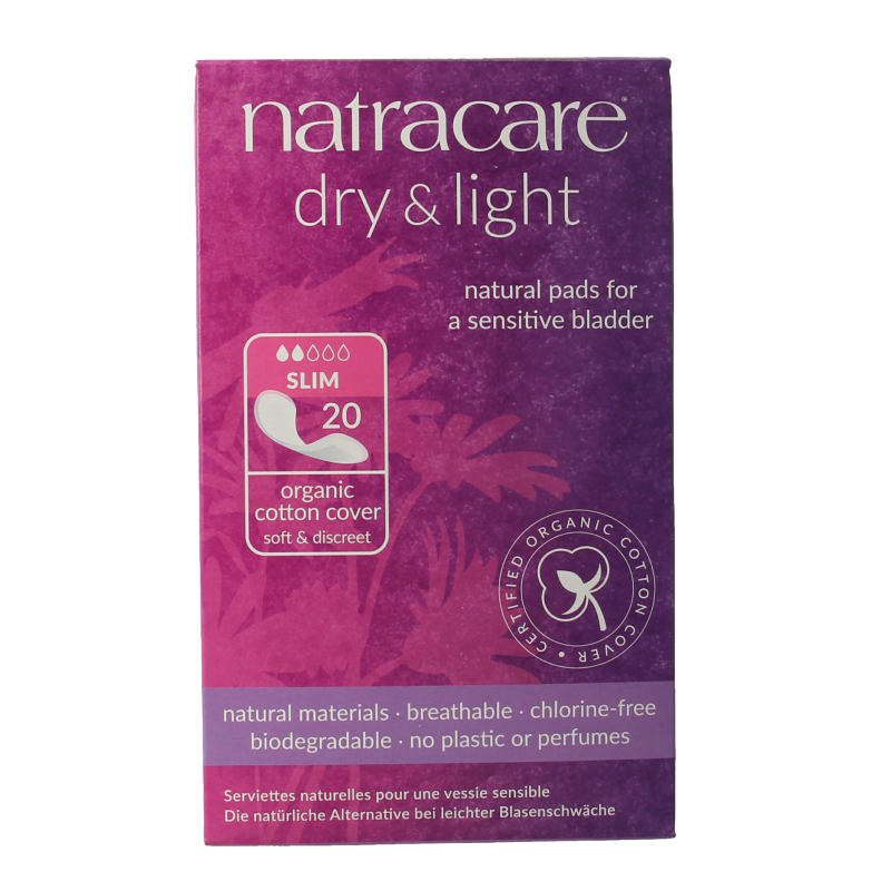 Natracare Dry & light pads 20 Stuks