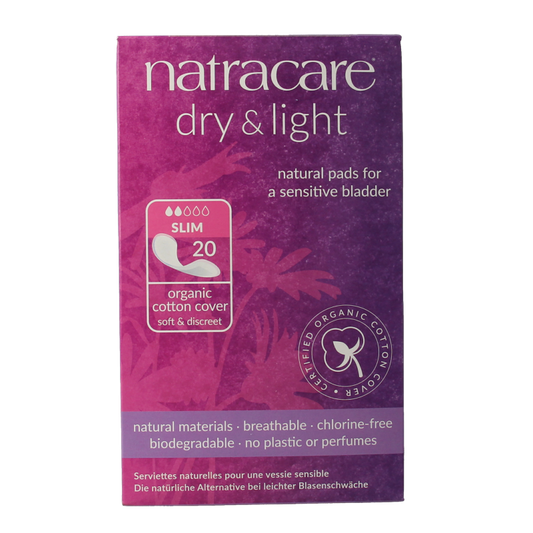 Natracare Dry & light pads 20 Stuks