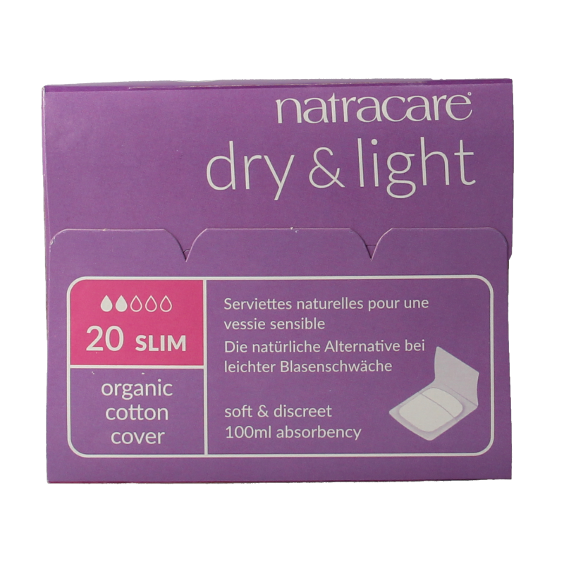 Natracare Dry & light pads 20 Stuks