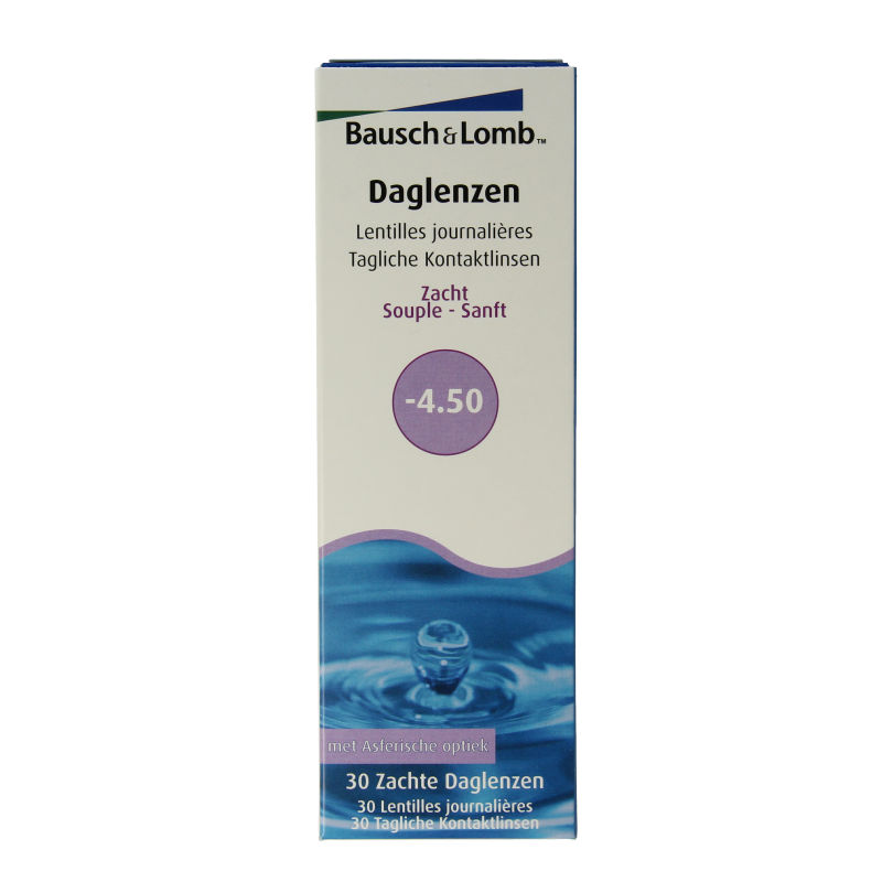 Bausch & Lomb Daglenzen -4.50 30 Stuks