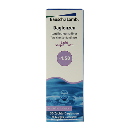 Bausch & Lomb Daglenzen -4.50 30.00 Stuks