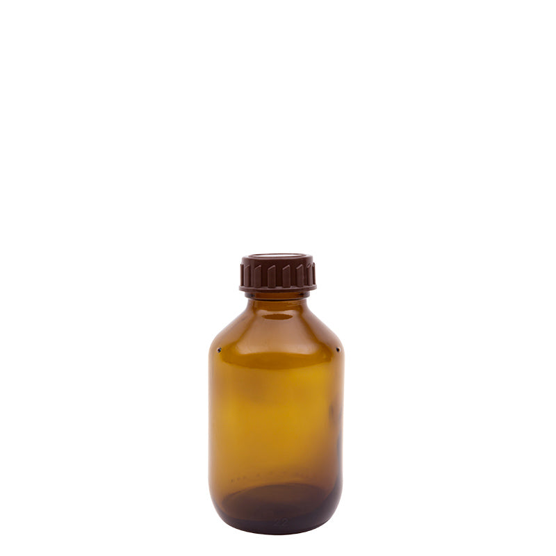 Blockland Medicijnfles bruin gedopt 150ml/28mm 20 Stuks