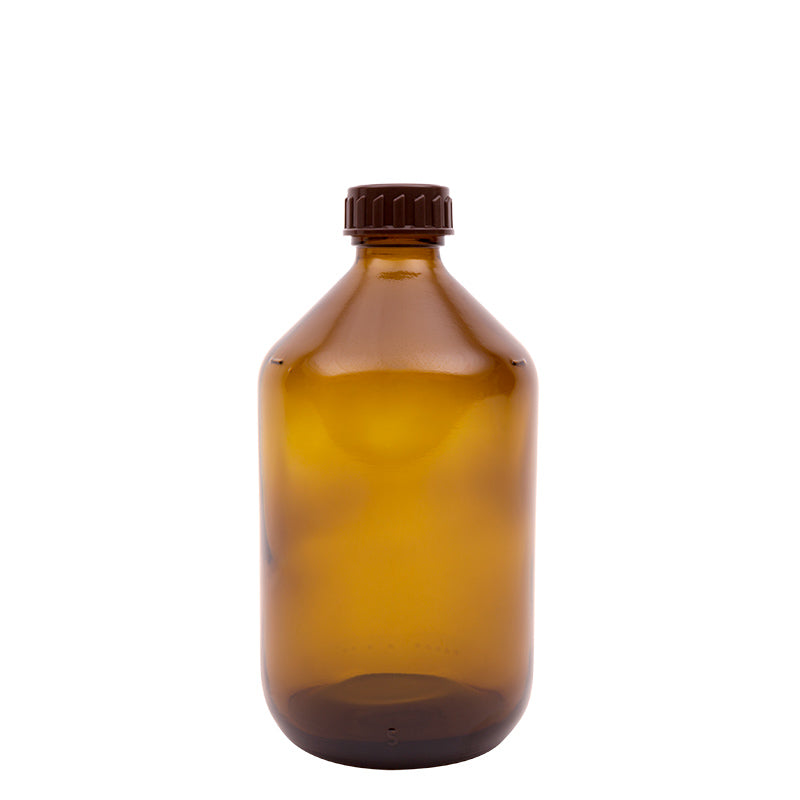 Blockland Medicijnfles bruin gedopt 500ml/28mm 8 Stuks