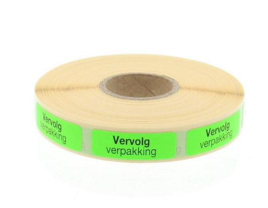 Blockland Strooketiket vervolg verpakking 30 x 10mm 1000 Stuks