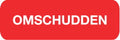 Blockland Strooketiket omschudden rood 30 x 7mm 1000 Stuks