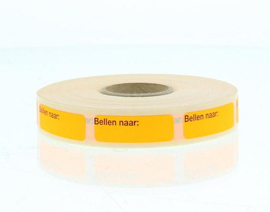 Blockland Strooketiket bellen naar 30x10mm 1000 Stuks