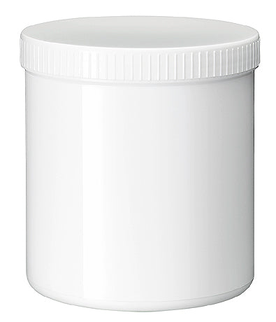 Blockland Zalfpot wit PP plastobel gedopt 1000ml 18 Stuks