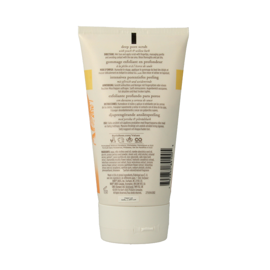 Burt's Bees Gezichtscrub peach & willowbark 113.3 Gram