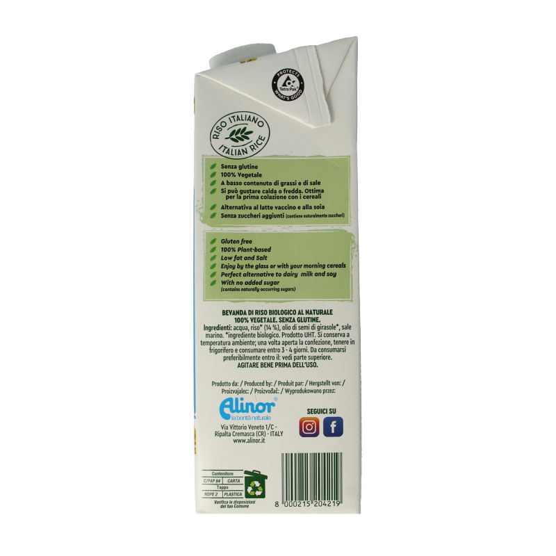 Vitariz Rice drink natural bio 1 Liter