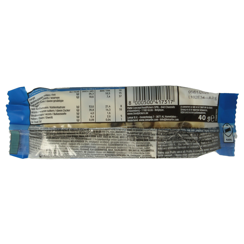 Eat Natural Cashew blueberry yoghurt 40 Gram